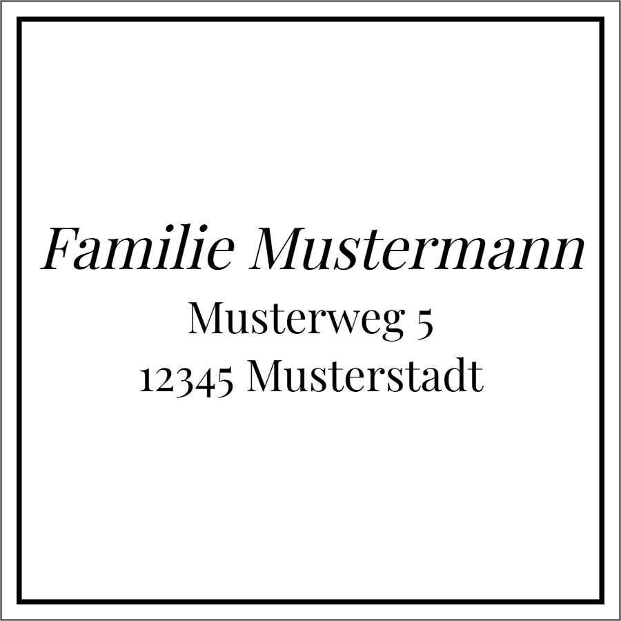 Vorschau der Vorlage 30x30 Familie elegant
