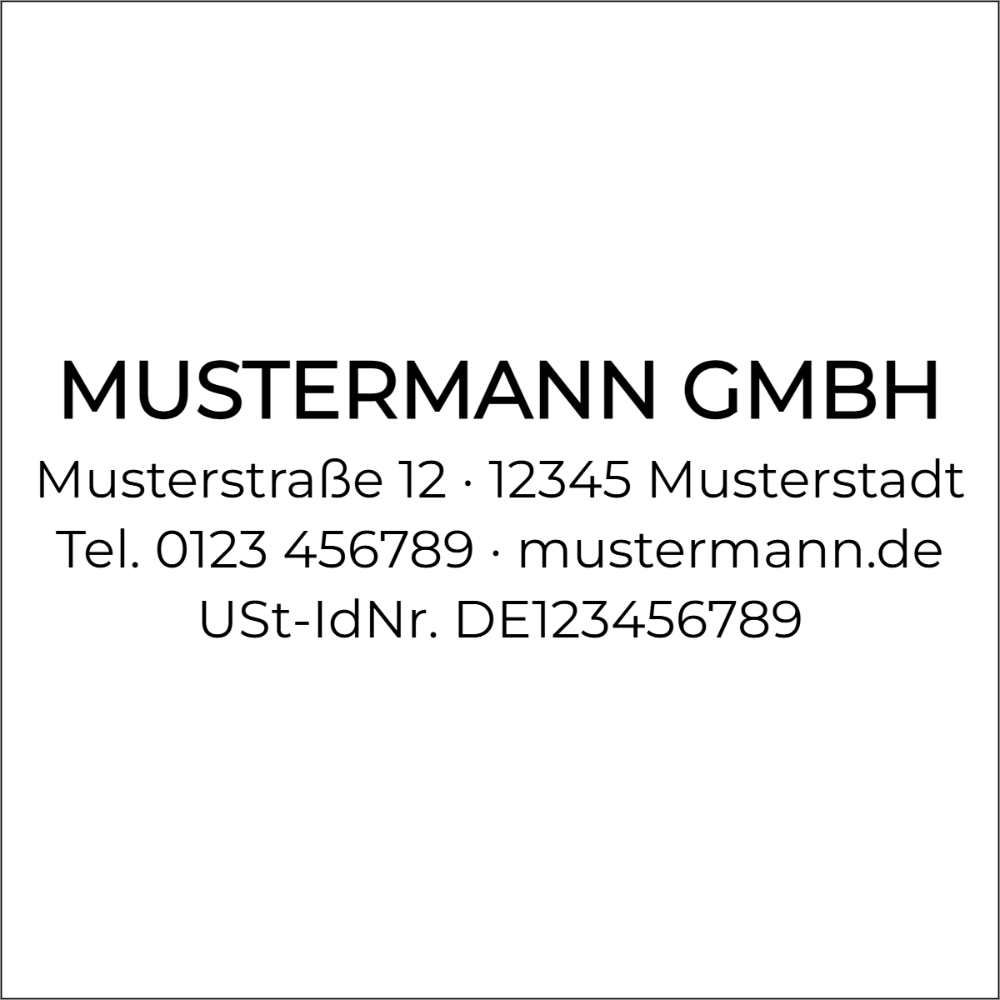 Vorschau der Vorlage 40x40 Firma modern