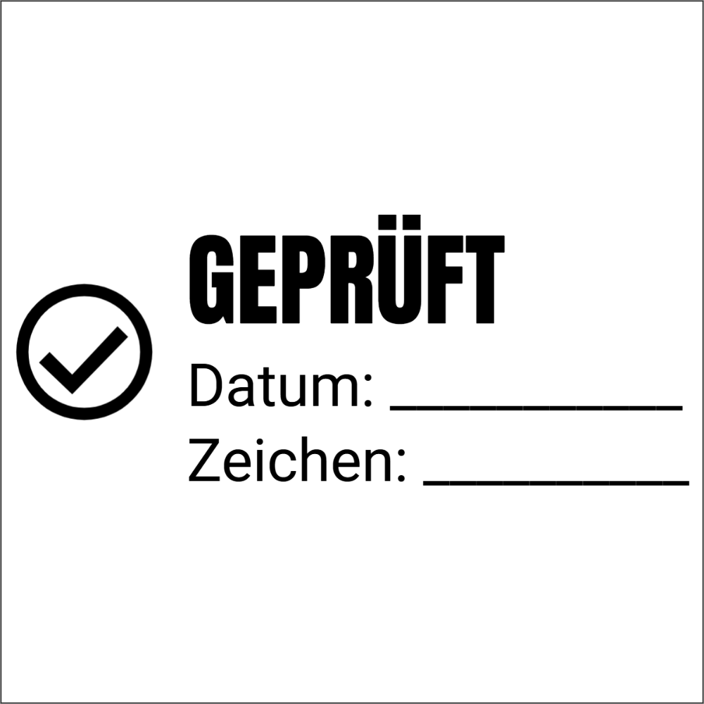 Vorschau der Vorlage 40x40 Geprüft