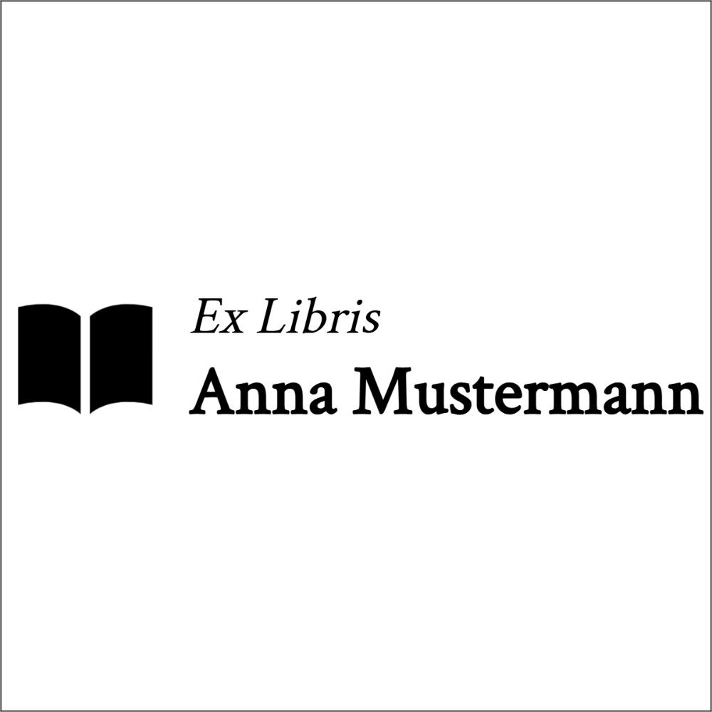Vorschau der Vorlage 40x40 Ex Libris