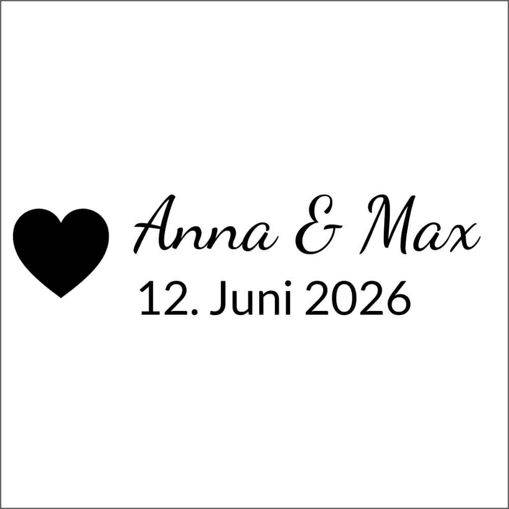 Vorschau der Vorlage 40x40 Hochzeit