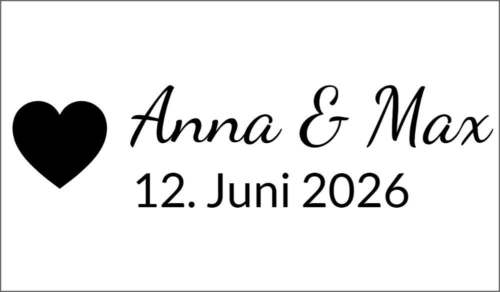 Vorschau der Vorlage 41x24 Hochzeit