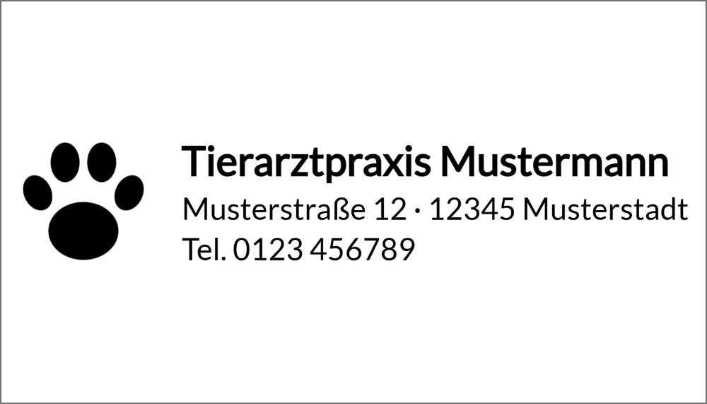 Vorschau der Vorlage 49x28 Tierarztpraxis