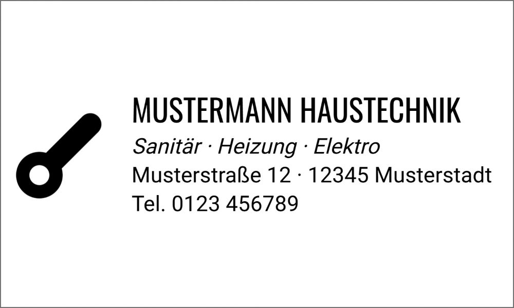 Vorschau der Vorlage 50x30 Handwerker