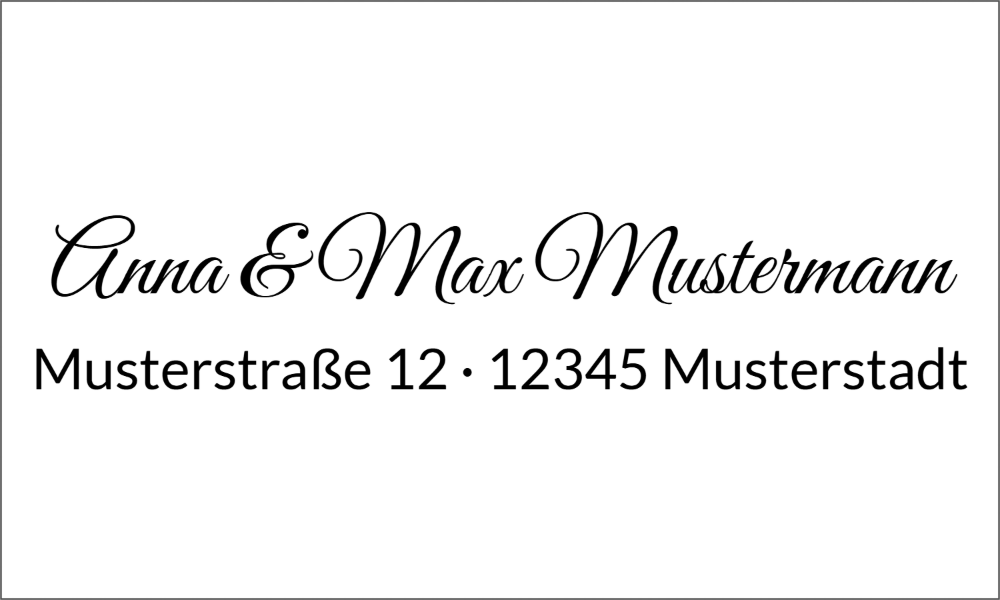 Vorschau der Vorlage 50x30 Handschrift
