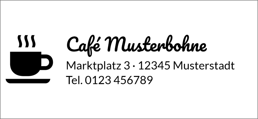 Vorschau der Vorlage 56x26 Café