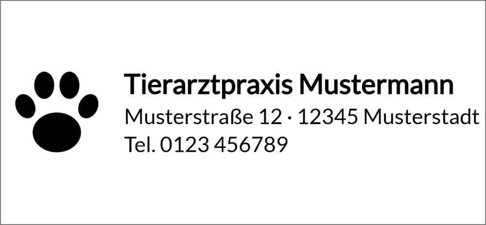 Vorschau der Vorlage 56x26 Tierarztpraxis