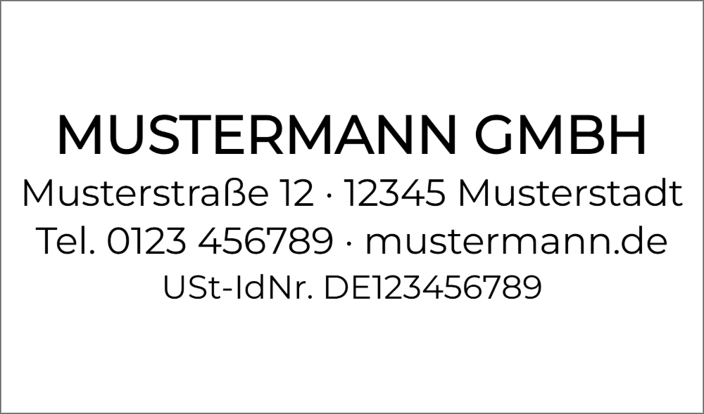 Vorschau der Vorlage 56x33 Firma modern