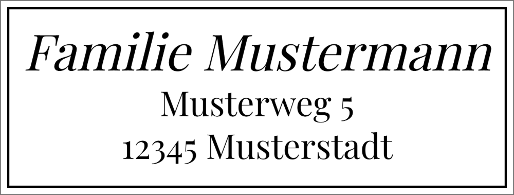 Vorschau der Vorlage 58x22 Familie elegant