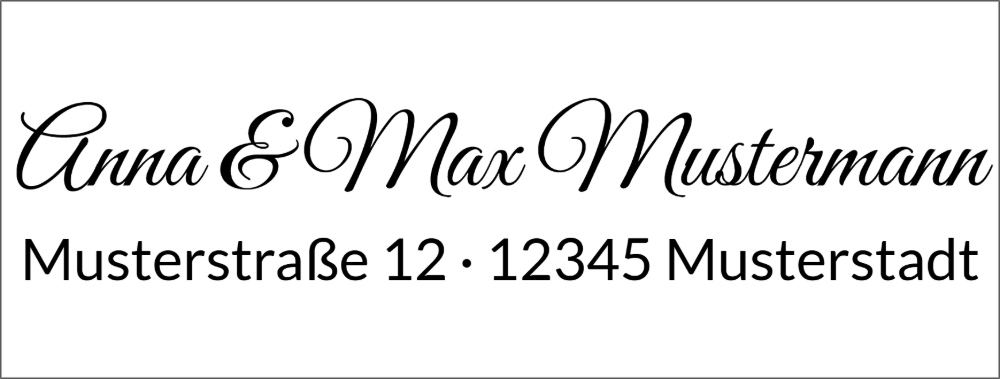 Vorschau der Vorlage 58x22 Handschrift