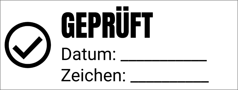 Vorschau der Vorlage 58x22 Geprüft