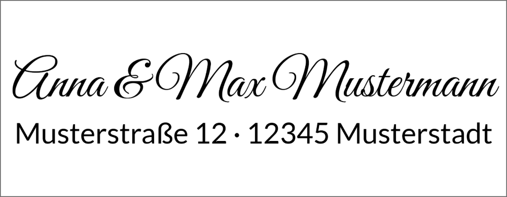Vorschau der Vorlage 59x23 Handschrift