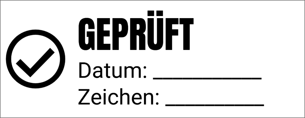Vorschau der Vorlage 59x23 Geprüft