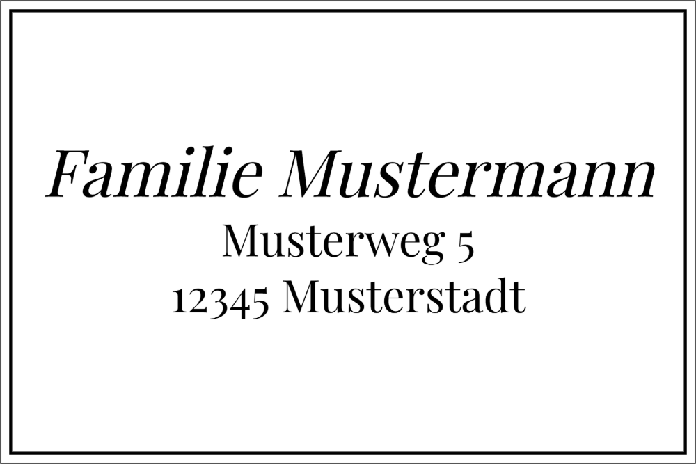 Vorschau der Vorlage 60x40 Familie elegant