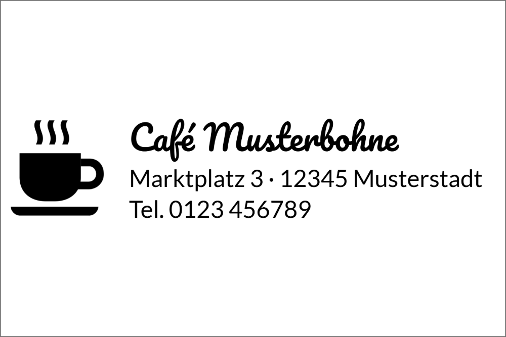Vorschau der Vorlage 60x40 Café
