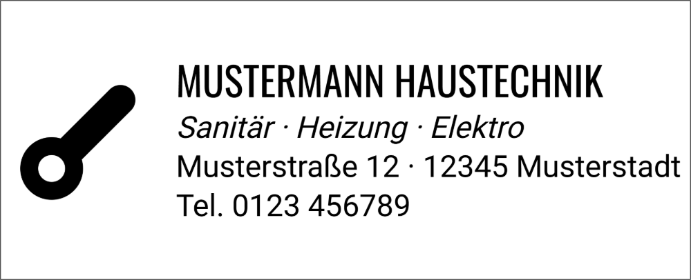 Vorschau der Vorlage 64x26 Handwerker