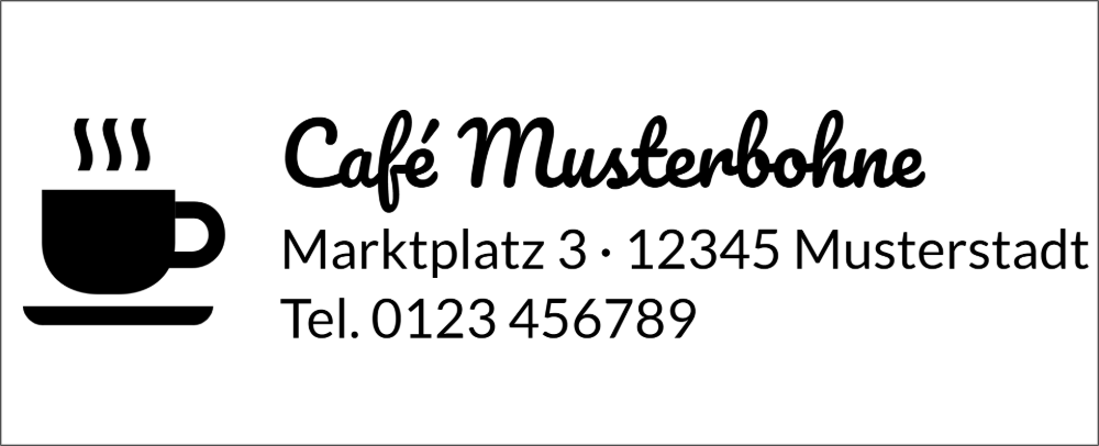 Vorschau der Vorlage 64x26 Café