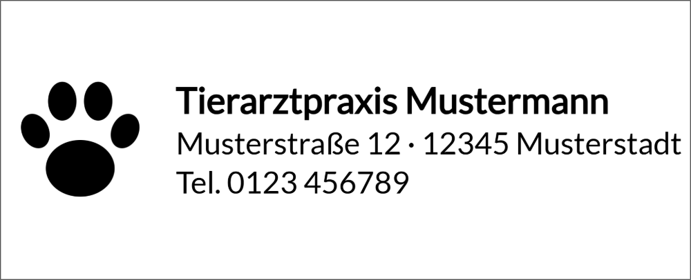 Vorschau der Vorlage 64x26 Tierarztpraxis