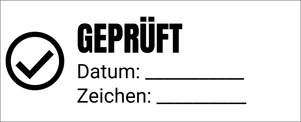 Vorschau der Vorlage 64x26 Geprüft
