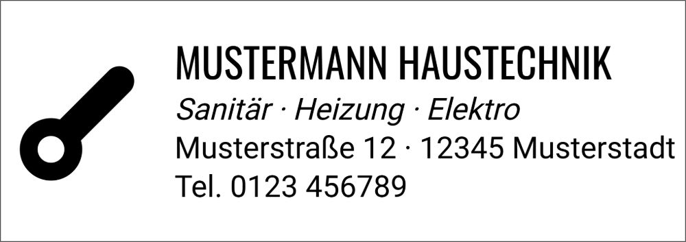 Vorschau der Vorlage 68x24 Handwerker