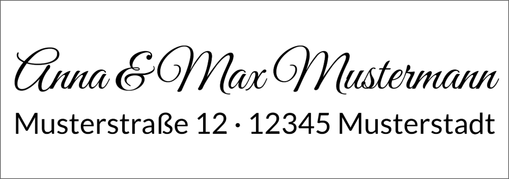 Vorschau der Vorlage 68x24 Handschrift