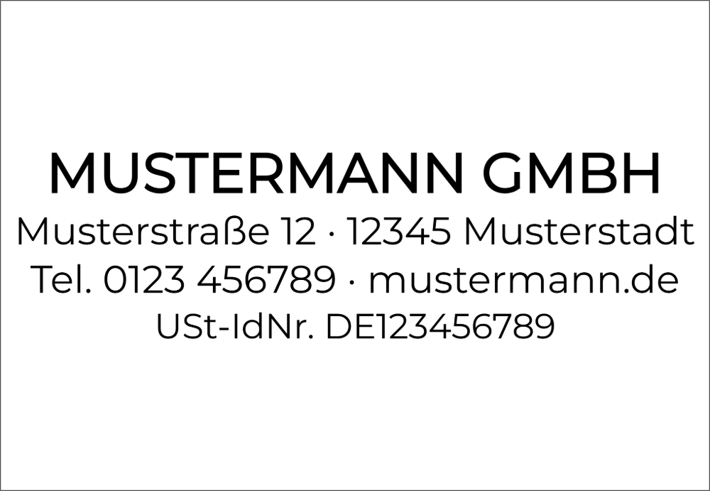 Vorschau der Vorlage 68x47 Firma modern