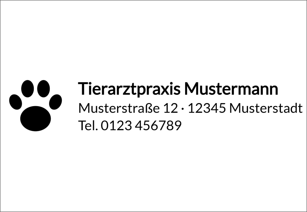 Vorschau der Vorlage 68x47 Tierarztpraxis