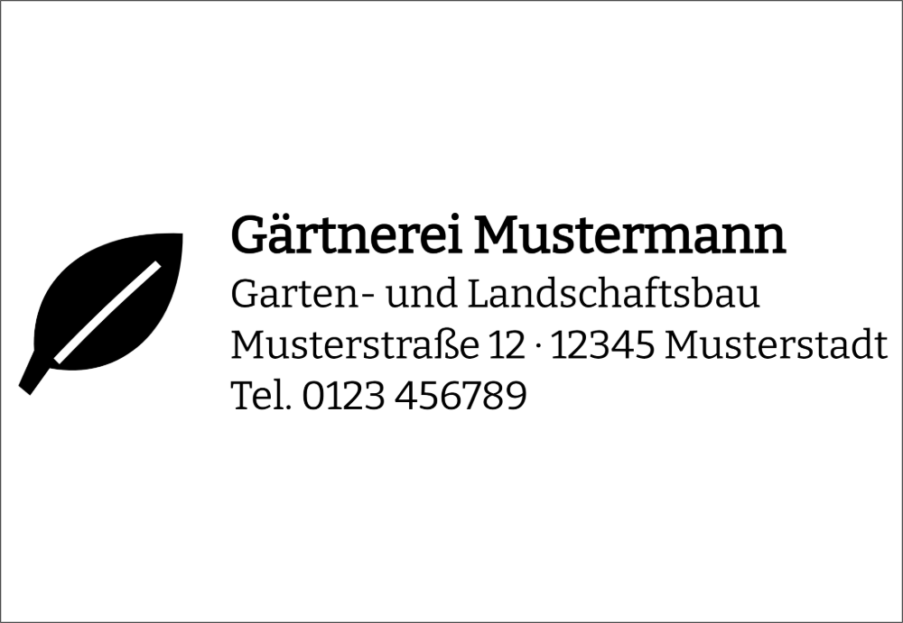 Vorschau der Vorlage 68x47 Gärtnerei
