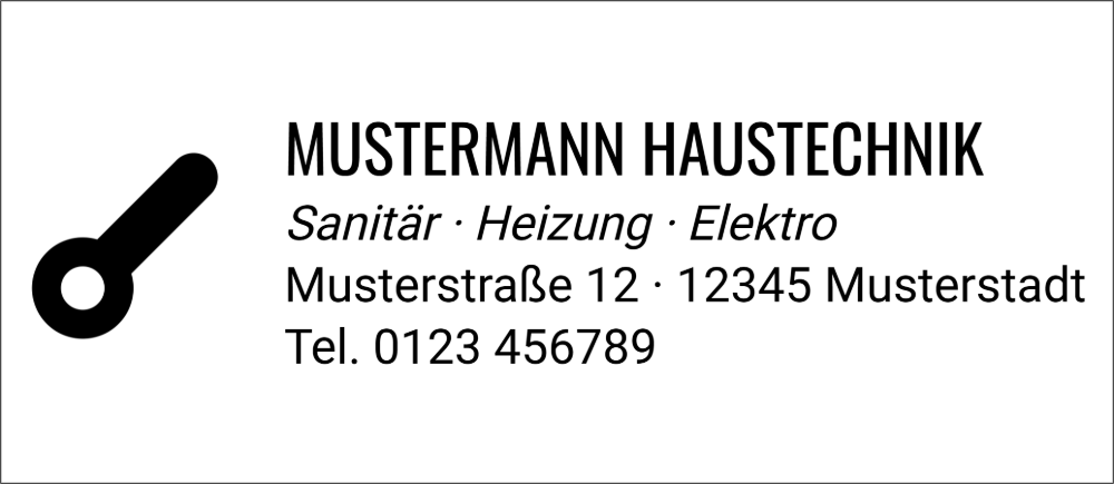 Vorschau der Vorlage 69x30 Handwerker