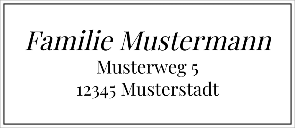 Vorschau der Vorlage 69x30 Familie elegant