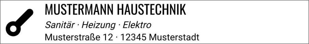Vorschau der Vorlage 70x10 Handwerker