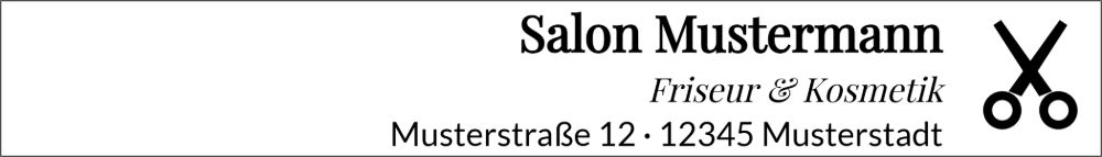 Vorschau der Vorlage 70x10 Friseursalon
