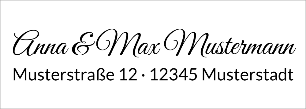 Vorschau der Vorlage 70x25 Handschrift