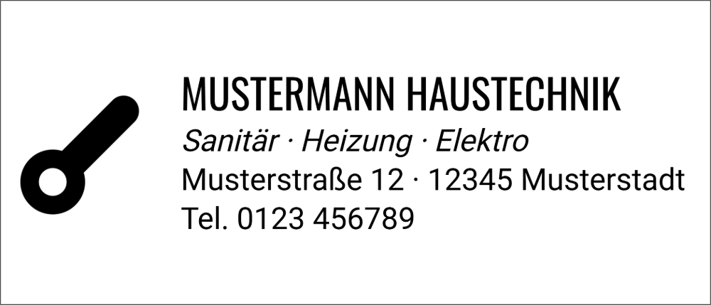 Vorschau der Vorlage 70x30 Handwerker