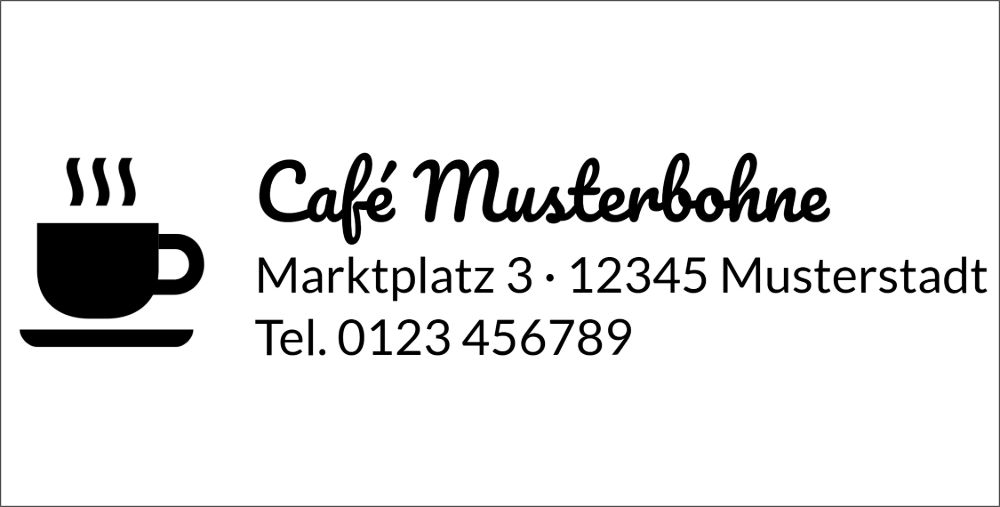Vorschau der Vorlage 75x38 Café