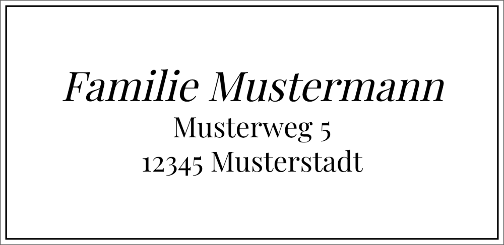 Vorschau der Vorlage 76x37 Familie elegant
