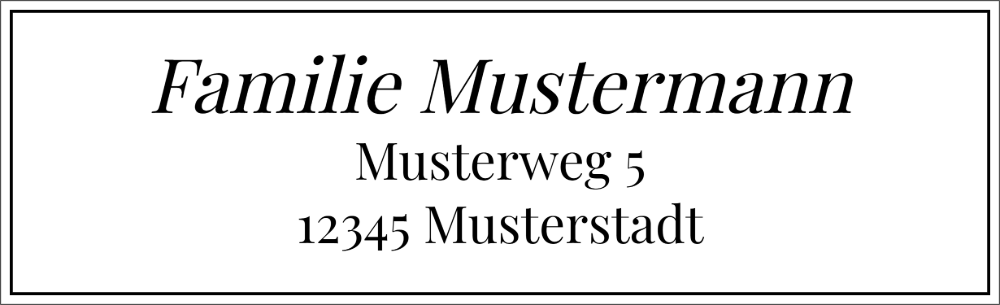 Vorschau der Vorlage 82x25 Familie elegant
