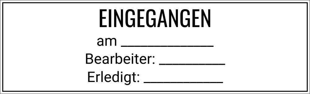 Vorschau der Vorlage 82x25 Eingangsstempel