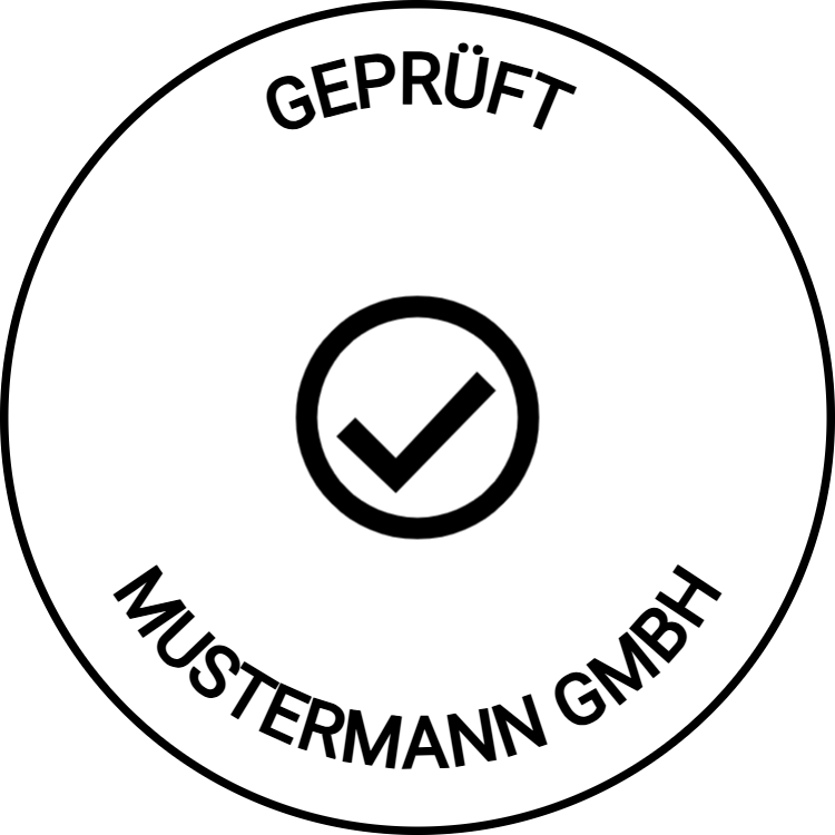 Vorschau der Vorlage Ø25 Geprüft mit Haken