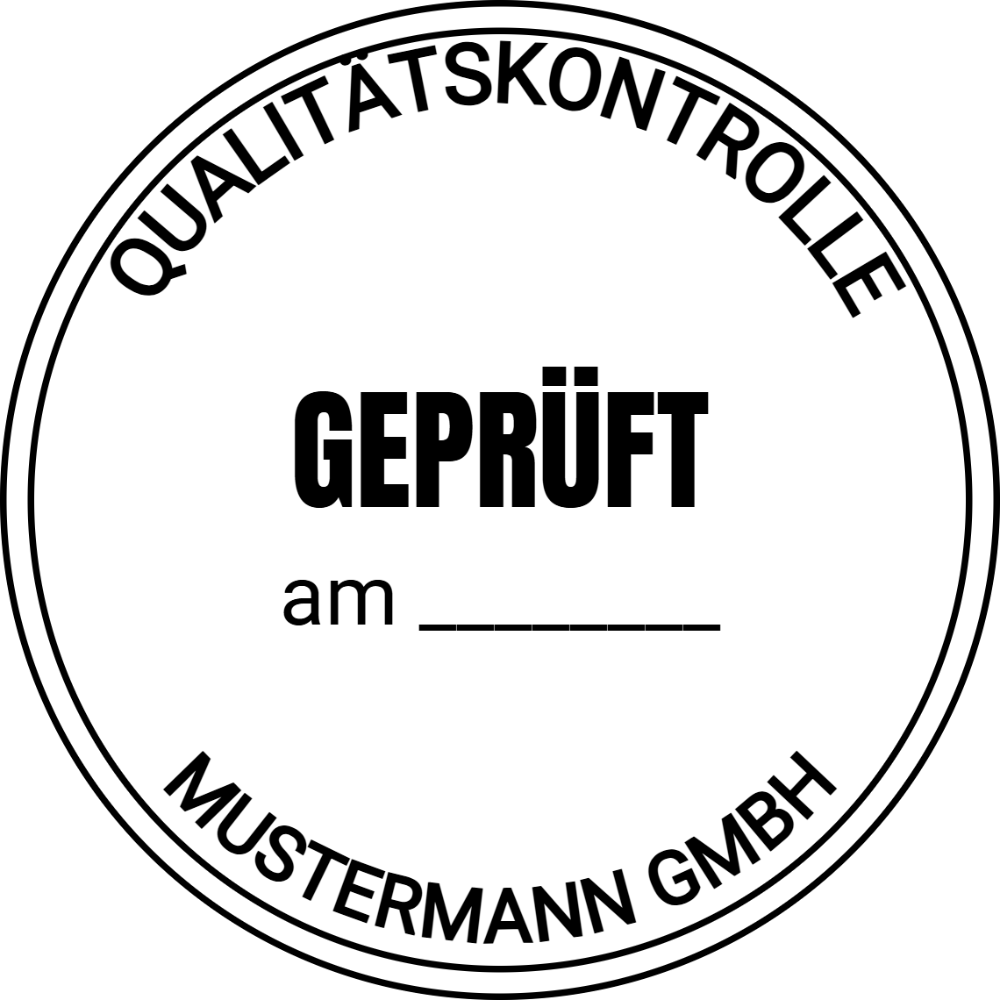 Vorschau der Vorlage Ø38 Geprüft