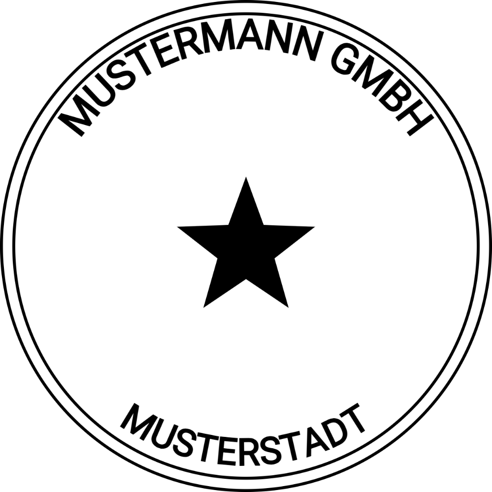 Vorschau der Vorlage Ø42 Firmensiegel