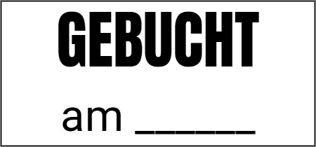 Vorschau der Vorlage 15x7 Gebucht