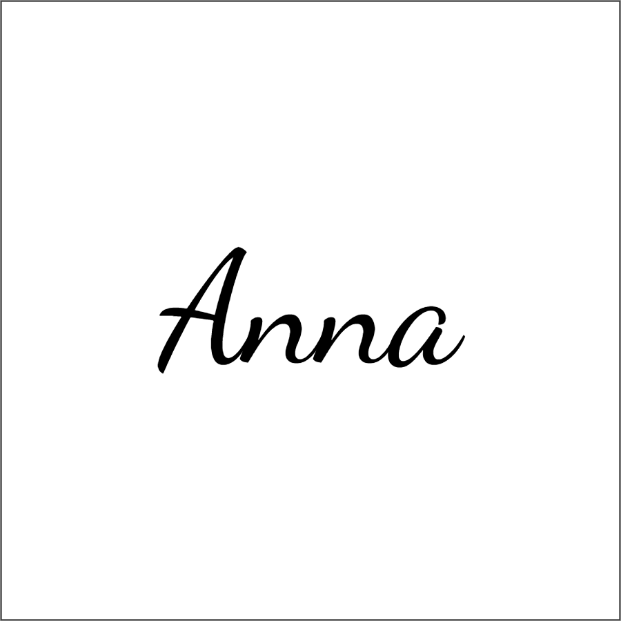 Vorschau der Vorlage 30x30 Name Schreibschrift