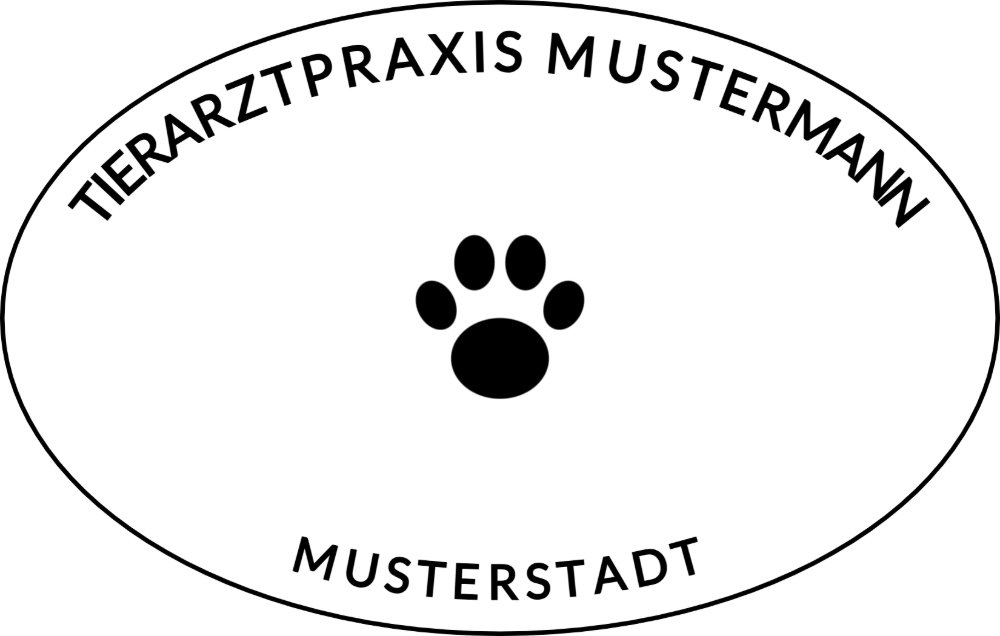 Vorschau der Vorlage 55x35 oval Tierarztpraxis