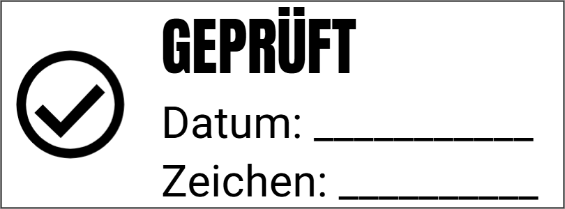 Vorschau der Vorlage 27x10 Geprüft